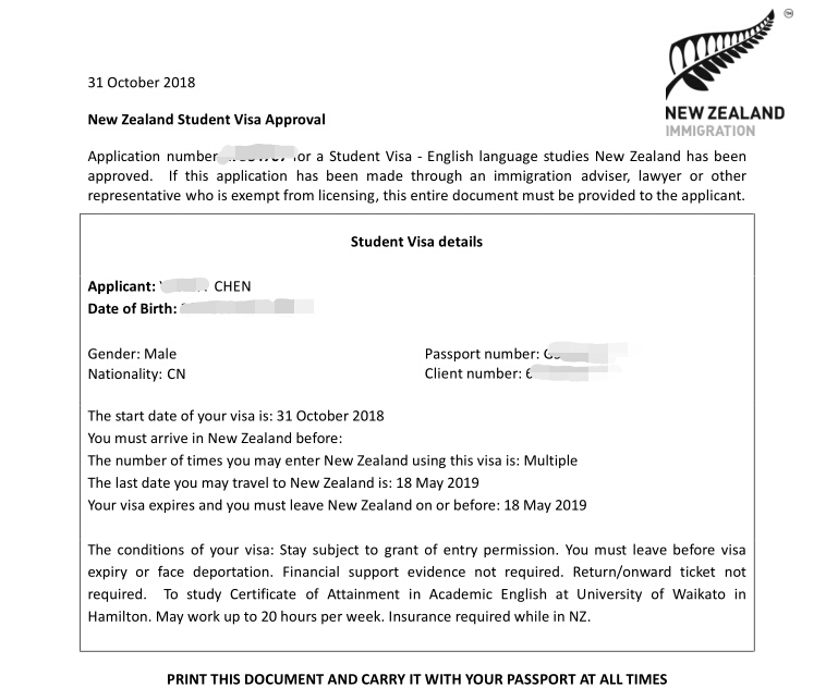新西兰硕士留学成功案例分享